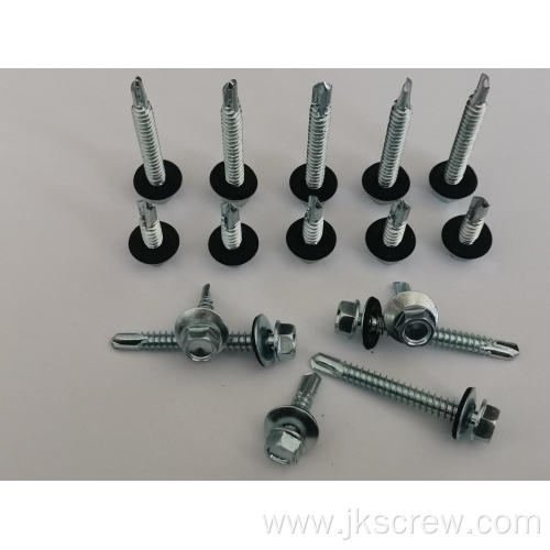 Hex head self drilling screw EPDM